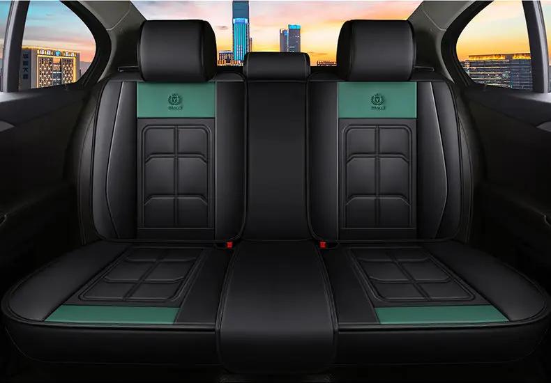 Car Seat Cover Faux Leather Cushion 5 Seater Full Set Front Rear Premium Quality by dealonline.co.nz