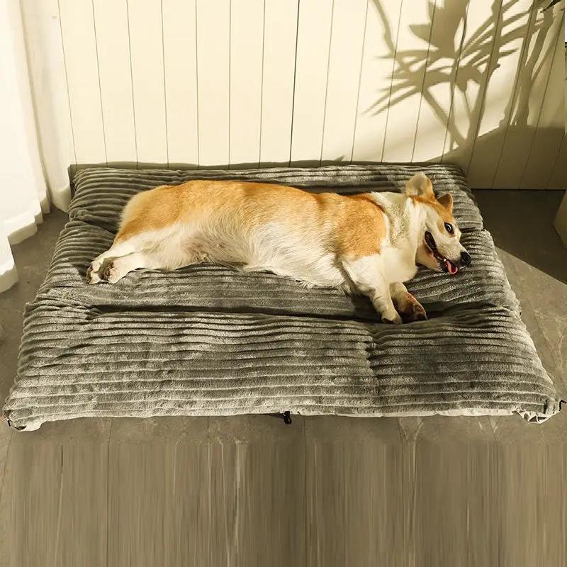 XL (109*72) Soft Fleece Fabric Pet Bed by dealonline.co.nz