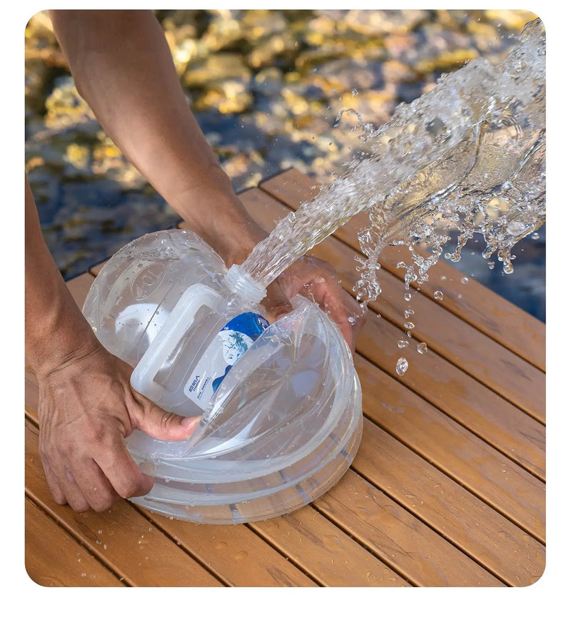 Ecotrek Outdoor Folding Water Bucket - Portable Collapsible Water Storage with Tap by ECOTREK