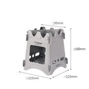 Widesea Portable Camping Wood Stove - Foldable Outdoor Cooking Stove for Camping & Hiking by Mead's Supply & Equipment Outfitters limited