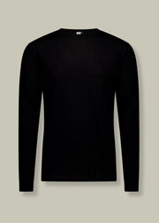 Men's Standard Long Sleeve - 100% Merino Wool, Black by Merino 365 NZ