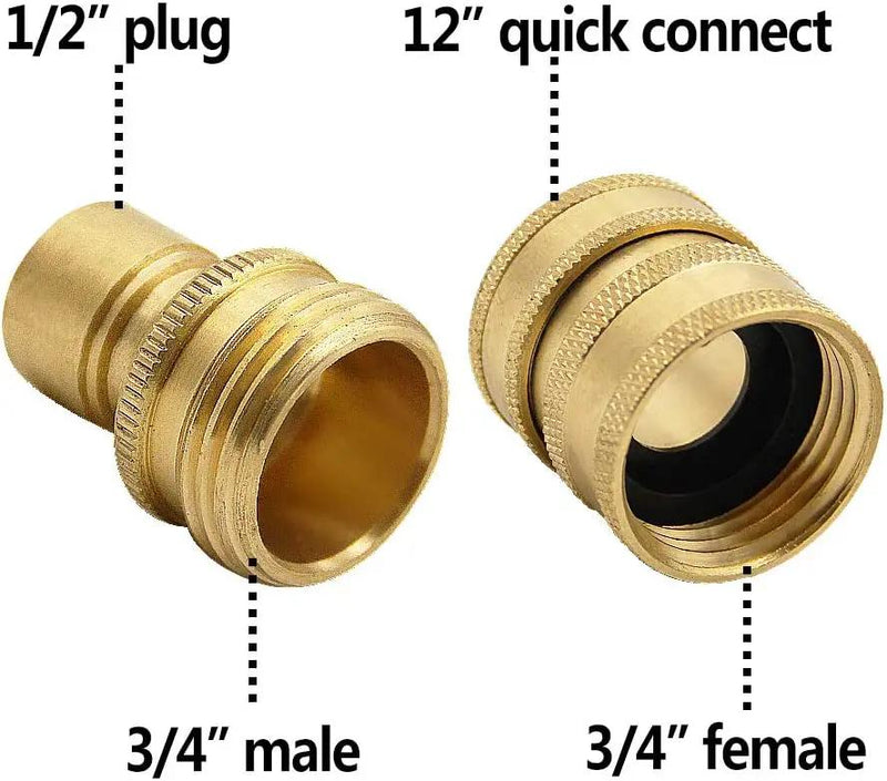Pressure Washer Adapter Set, Quick Disconnect Kit, M22 Swivel to 3/8'' Quick Connect 3/4" to Quick Release by salelink.co.nz