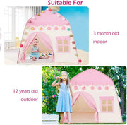 130x100x130cm Kids Play Tent Princess Castle by salelink.co.nz