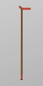ooak Walking stick Uno Coral And Oak Walking Cane By OOAK Elegant Mobility Aid Uno Coral And Oak Walking Cane By OOAK Elegant