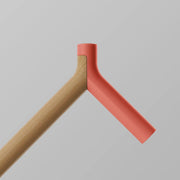 ooak Walking stick Uno Coral And Oak Walking Cane By OOAK Elegant Mobility Aid Uno Coral And Oak Walking Cane By OOAK Elegant