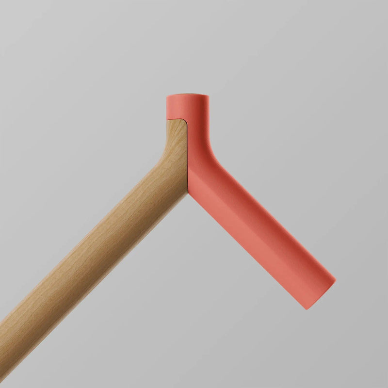 ooak Walking stick Uno Coral And Oak Walking Cane By OOAK Elegant Mobility Aid Uno Coral And Oak Walking Cane By OOAK Elegant