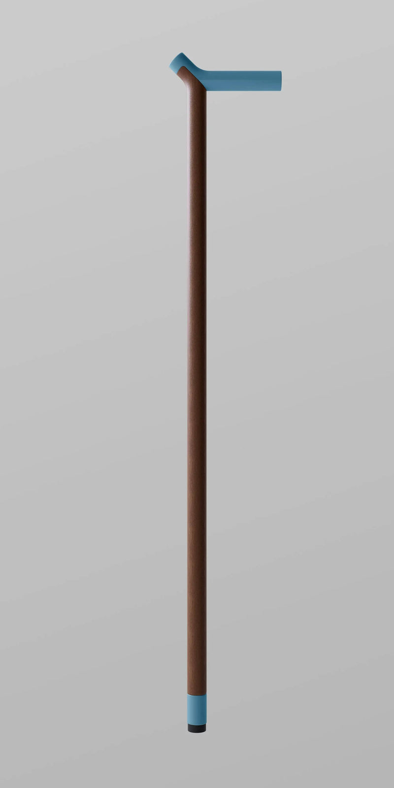 ooak Walking stick Uno Pacific Walnut Walking Cane With Blue Handled Comfort Grip Uno Pacific Walnut Walking Cane With Blue Grip
