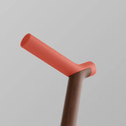 ooak Walking stick Uno Coral And Walnut Walking Cane With Hand Finished Walnut Stem Uno Coral And Walnut Walking Cane With Hand Finish