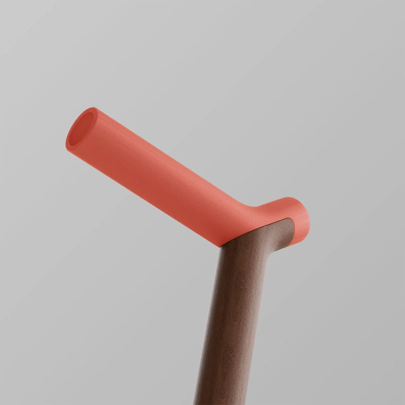 ooak Walking stick Uno Coral And Walnut Walking Cane With Hand Finished Walnut Stem Uno Coral And Walnut Walking Cane With Hand Finish