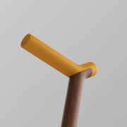 ooak Walking stick Kowhai and Walnut Walking Cane With FSC Walnut Handle Hand Finished Kowhai and Walnut Walking Cane with FSC Walnut Handle