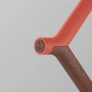 ooak Walking stick Uno Coral And Walnut Walking Cane With Hand Finished Walnut Stem Uno Coral And Walnut Walking Cane With Hand Finish