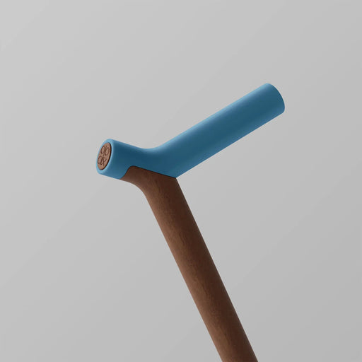 ooak Walking stick Uno Pacific Walnut Walking Cane With Blue Handled Comfort Grip Uno Pacific Walnut Walking Cane With Blue Grip