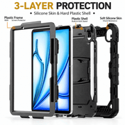 techplus iPad Air (4th Generation) 10.9-inch (2020) Heavy Duty Rugged Shockproof Silicone Case With Built-in Screen Protector iPad Air (4th Generation) 10.9-inch (2020) Heavy Duty Rugged Shockproof Silicone Case With Built-in Screen Protector