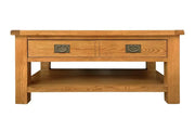 BroDeals Coffee Table Oak Coffee Table with One Drawers Oak Coffee Table with One Drawers