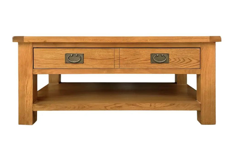BroDeals Coffee Table Oak Coffee Table with One Drawers Oak Coffee Table with One Drawers