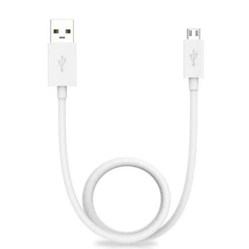 Charger Cable for Motorola Phones USB-A to micro-USB (White) 1m by 9eight5