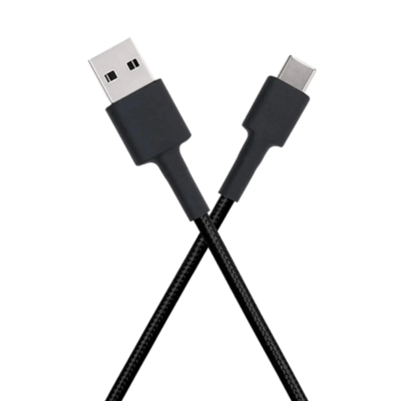Charger Cable for Xiaomi Phones USB-A to USB-C (Black) 1m by 9eight5