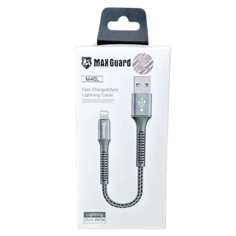 Maxguard 25cm USB-A to Lightning cable M40L by 9eight5