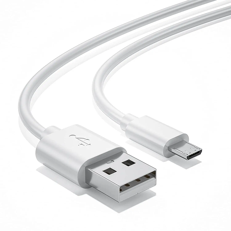 USB-A to Micro-USB Charger Cable for HTC Phones (White) 1m by 9eight5