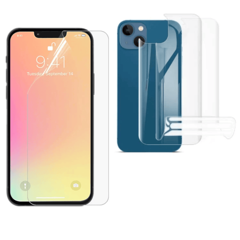 9eight5 Screen protector Hydrogel Screen Protector for iPhone 13 (Screen & Back) Hydrogel Screen Protector for iPhone 13 Back by 9eight5