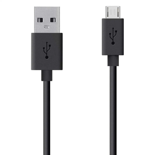 USB-A to micro-USB Charger Cable for Nokia Phones (Black) 1m by 9eight5