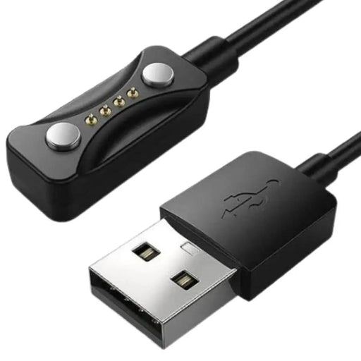 USB-A Magnetic Smartwatch Charger Cable for Polar – (Pacer / Pacer Pro / Vantage V3 / Ignite 3) (Black) 1m by That Watch Shop