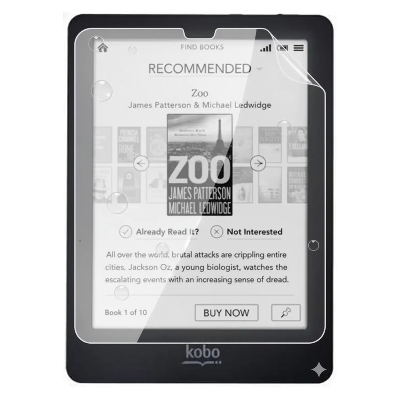 Hydrogel Screen Protector for Kobo Glo (Pack of 2) by 9eight5