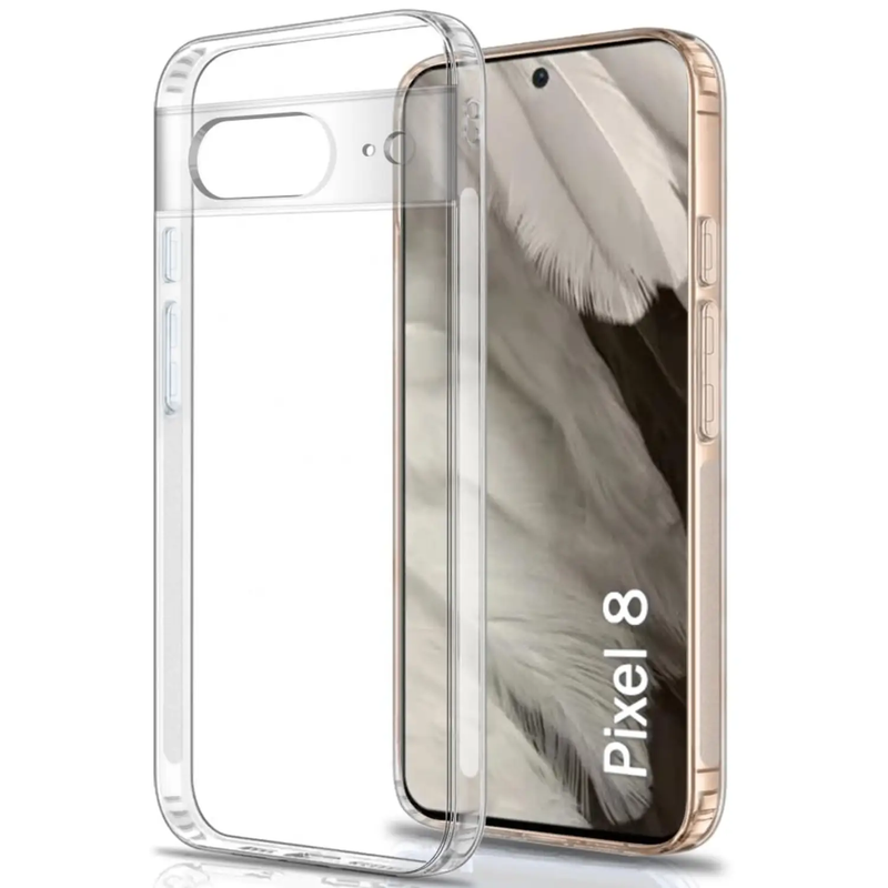 Silicone Case for Google Pixel 8 (clear) by 9eight5