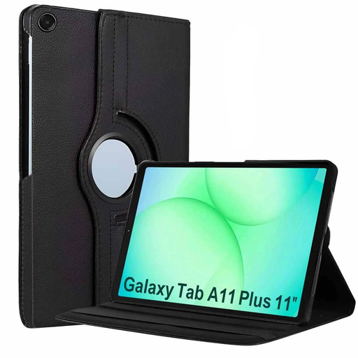360 Rotating Case for Samsung Galaxy tab A11 Plus (X230/X236) (black) by 9eight5