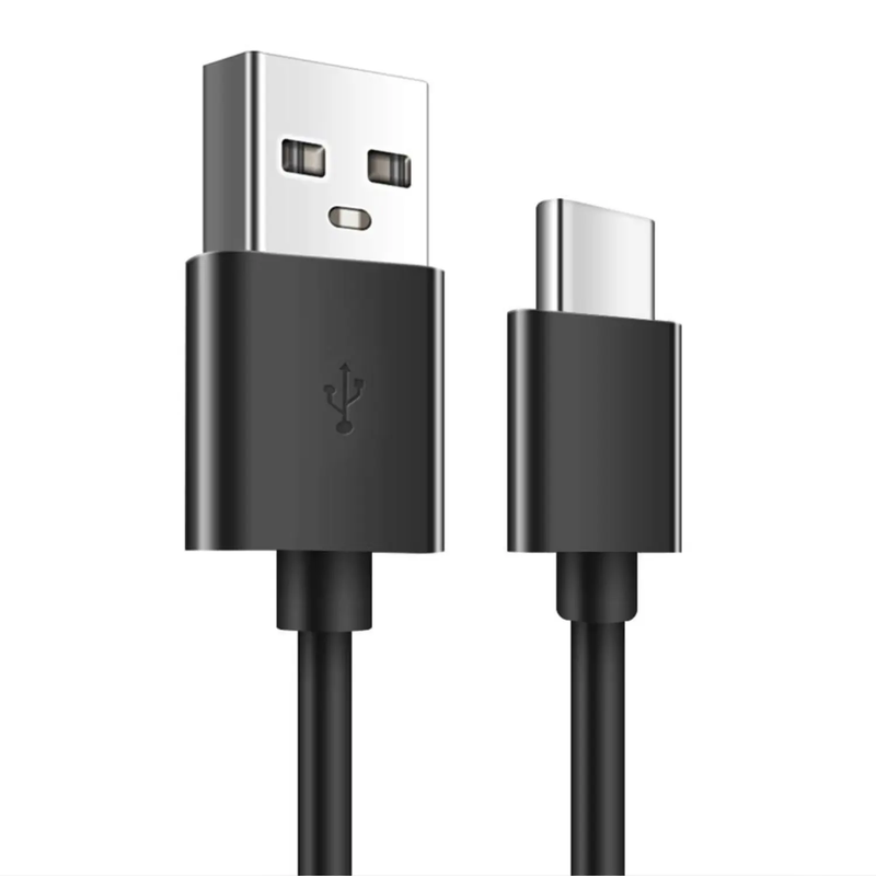 USB-A to USB-C Charger Cable for TCL Phones (Black) 1m by 9eight5