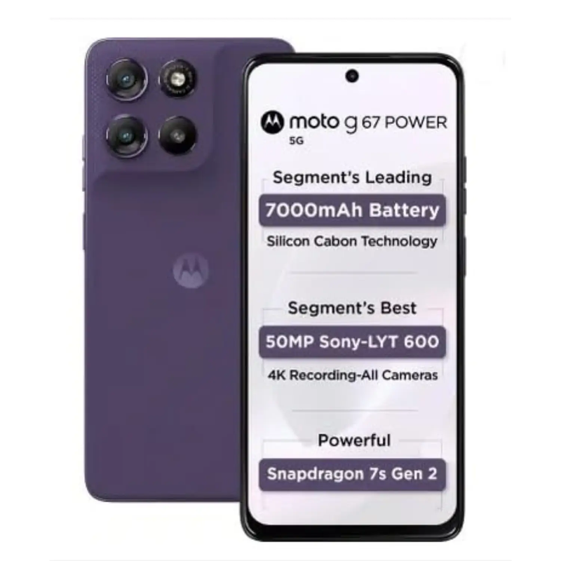 Hydrogel Screen Protector for Moto G67 Power 5G (Pack of 2) by 9eight5