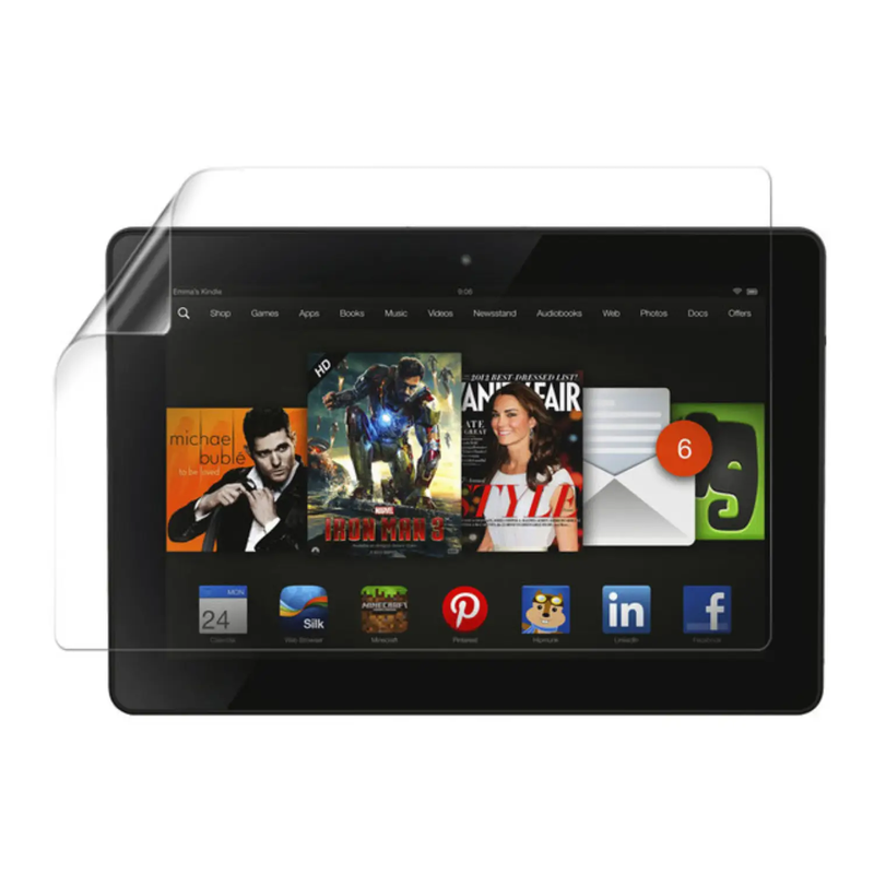 Hydrogel Screen Protector for Amazon Kindle Fire HDX 7 (3rd Generation) (Pack of 2) by 9eight5