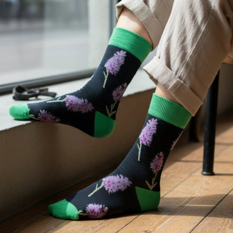 Save the Orchid Bamboo Socks by Barekind NZ