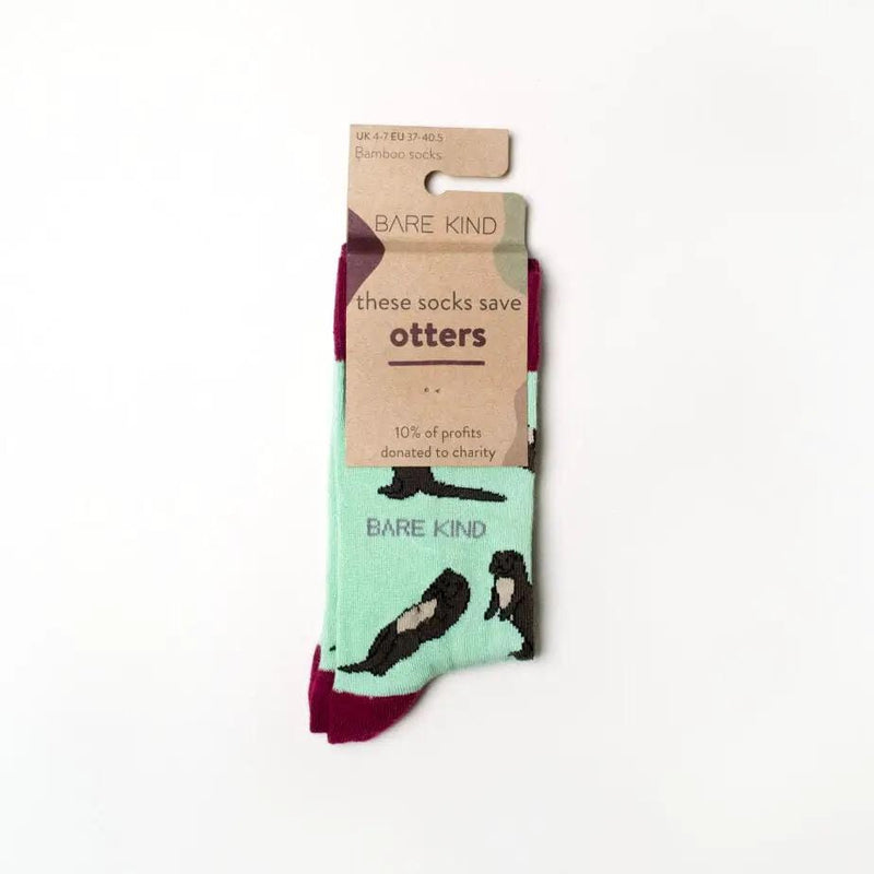 Barekind NZ Socks Save the Otters Bamboo Socks Save the Otters Bamboo Socks