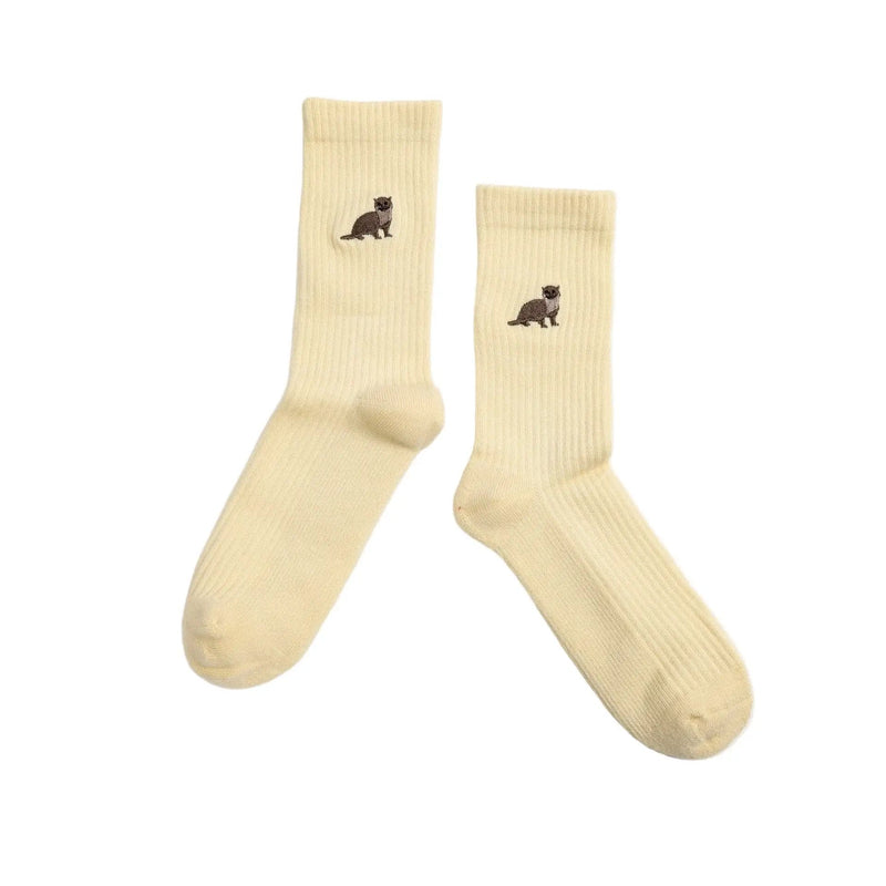 Barekind NZ Socks Save the Otter Ribbed Bamboo Socks Save the Otter Ribbed Bamboo Socks