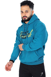 Oversized Frost Hoodie Teal by Fuaark Nz
