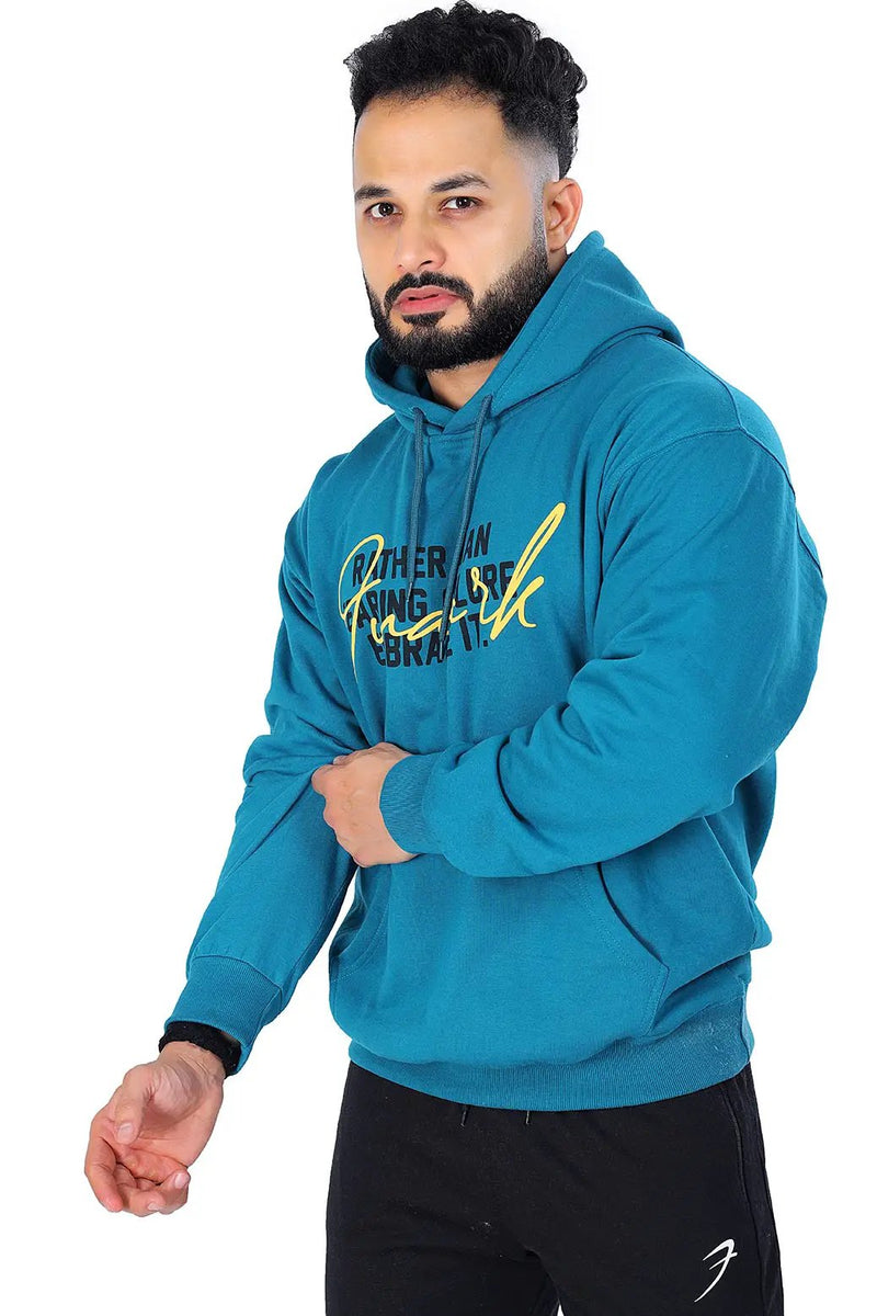 Oversized Frost Hoodie Teal by Fuaark Nz