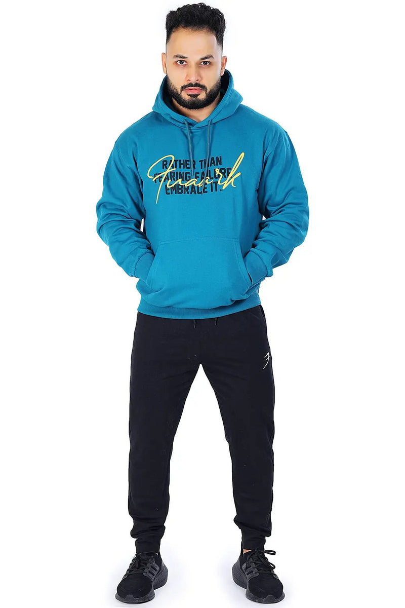 Oversized Frost Hoodie Teal by Fuaark Nz