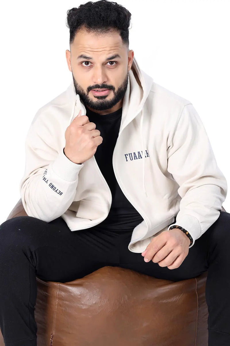Oversized Frost Jacket Beige by Fuaark Nz