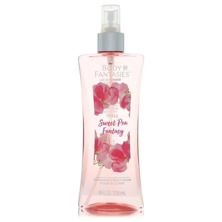 Body Fantasies Signature Pink Sweet Pea Fantasy Body Spray by Parfums De Coeur 240 ml by Brands HD