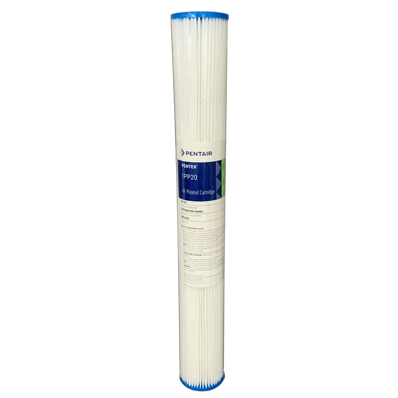 Pentair HF Series Pleated Sediment Filter - Washable, 10" or 20" x 2.5", 1-50 Micron NZ by Filtration Station NZ