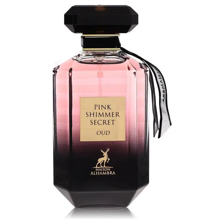 Pink Shimmer Secret Oud Eau De Parfum Spray (Unisex Unboxed) by Maison Alhambra 100 ml by Brands HD