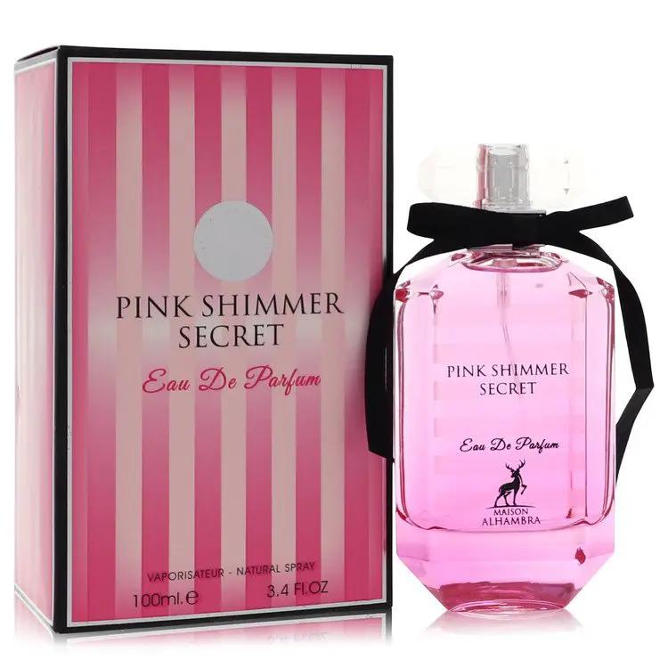 Pink Shimmer Secret Eau De Parfum Spray by Maison Alhambra 100 ml by Brands HD