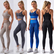 Seamless Snake Print Yoga Set for Women - Moisture-Wicking 2-Piece Activewear | Fitness Outfit by Mead's Supply & Equipment Outfitters limited