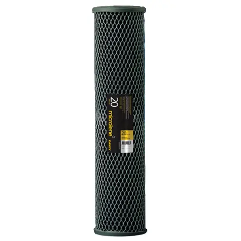Davey Microlene 20" Jumbo Pleated Carbon Impregnated Filter Cartridge - Sediment & Chlorine Reduction, Fits 20" Jumbo Housings NZ by Filtration Station NZ