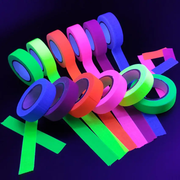 6 Colors Neon Cloth Tape Glow in Dark UV Light / Blacklight Tape by salelink.co.nz