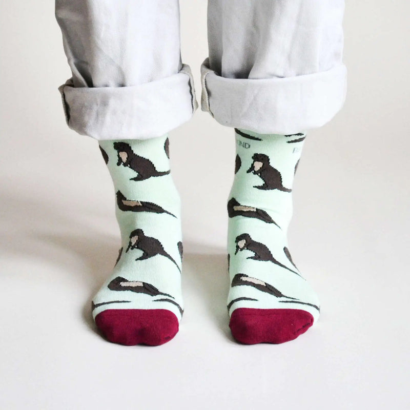 Save the Otters Bamboo Socks by Barekind NZ