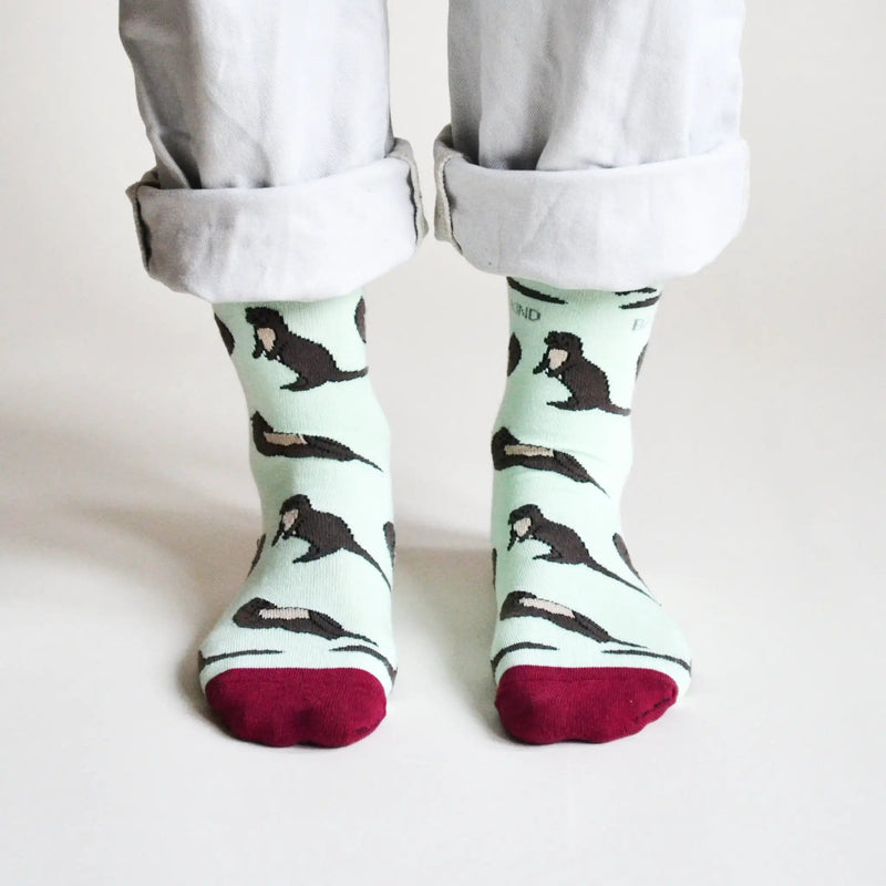 Barekind NZ Socks Save the Otters Bamboo Socks Save the Otters Bamboo Socks