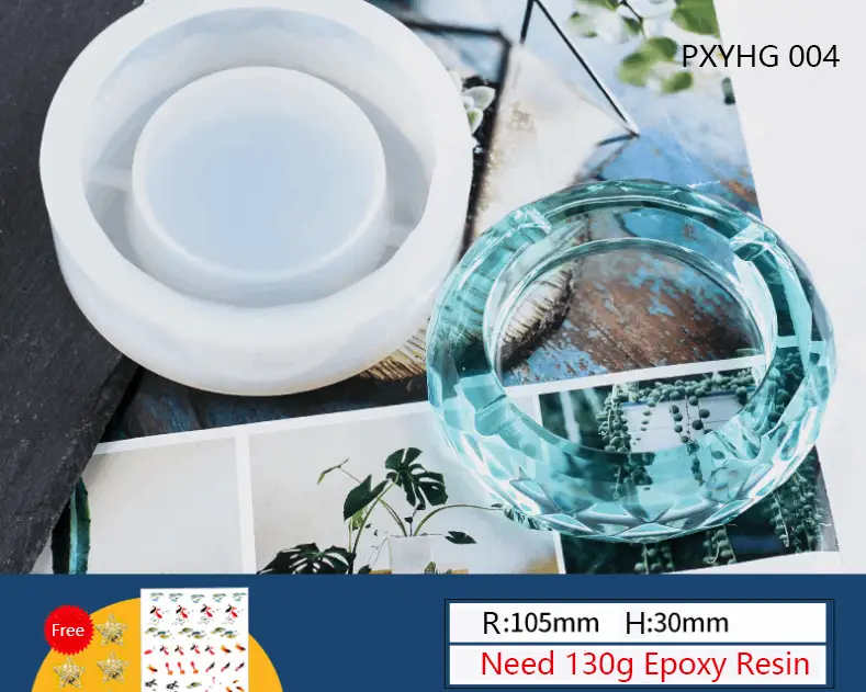 Ashtray Moulds Epoxy Resin Moulds Silicone Mould Casting Mould for Large Size DIY Ashtray Flower Pot Resin Art by Resin Art NZ