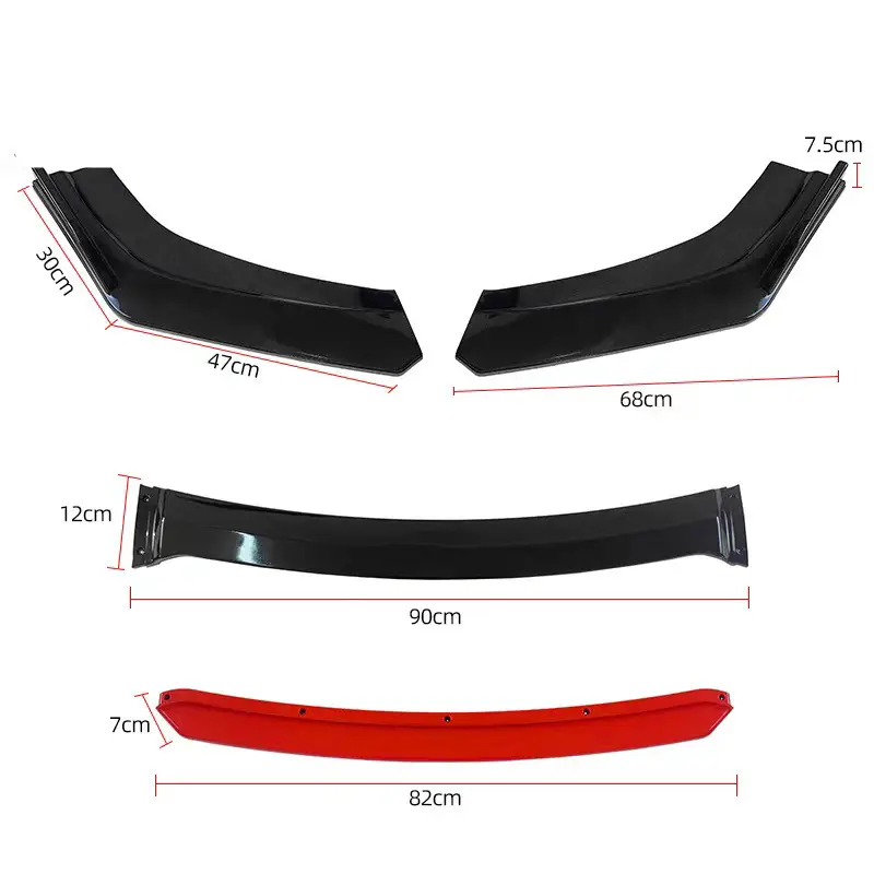Car Body Spoiler Splitter Kit Bumper Protector Lip by salelink.co.nz